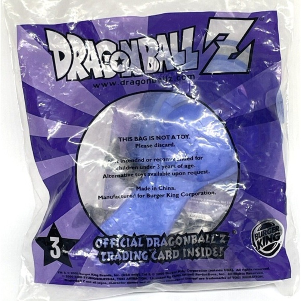 Dragon Ball Z Silver Krillin‎ BURGER KING Toy #3 SEALED Vintage 2000